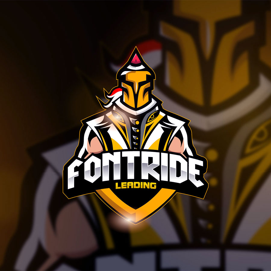 Fontride custom mascot logo design - Loxcad